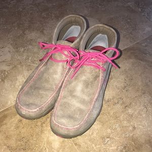 Ariat Twisted X Ladies Breast Cancer Driving Mocs